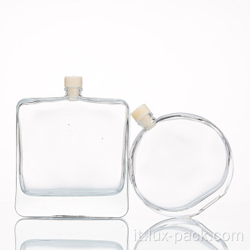 Bottiglia per profumo trasparente da 4 ml-15 ml di vetro in vetro